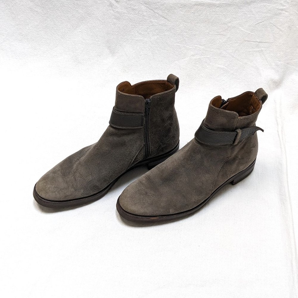 Gravati Gray Suede Ankle Boots Booties Size 7.5
